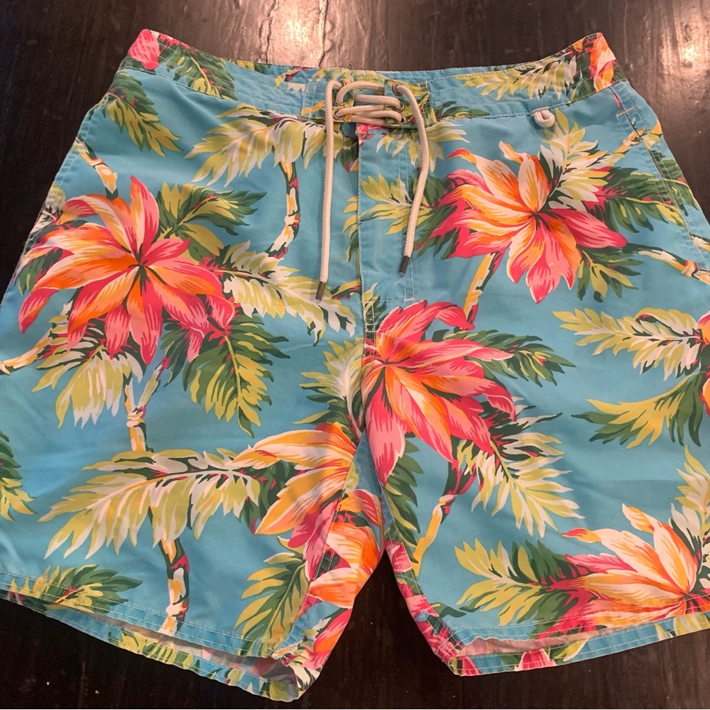 Ralph Lauren POLO men’s swim suit; Hawaiian print size 34
